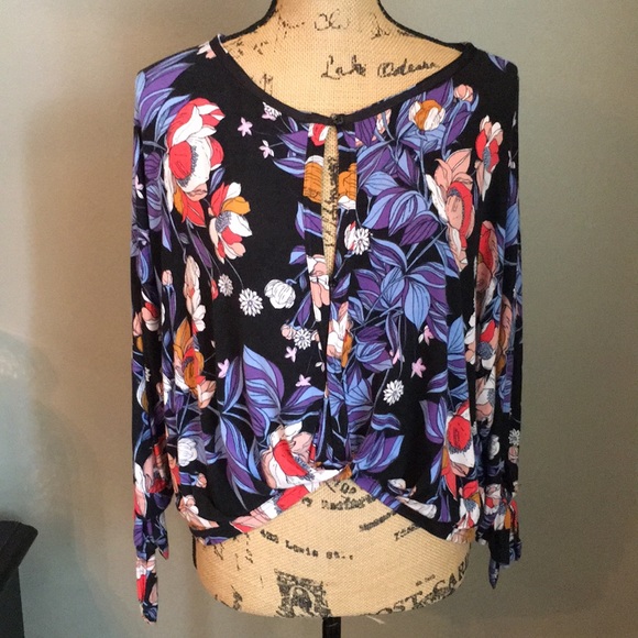 Free People 'Keepin' On' Floral Top xs - Picture 5 of 12